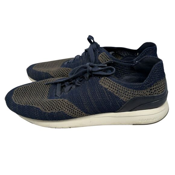 Cole Haan GrandPro Running Sneaker Shoes Men's 11 Navy Peony Lace Up C27763 Knit - Picture 3 of 7